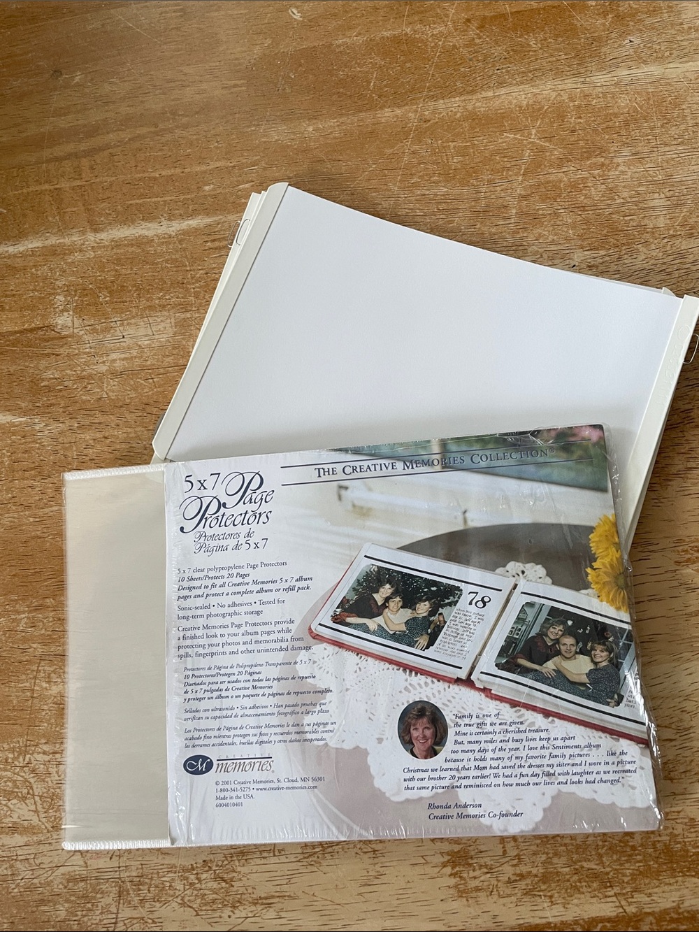 Creative Memories 5X7 pages and protectors